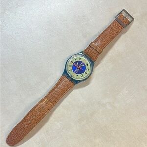 Swatch Brown and Blue Women's Watch